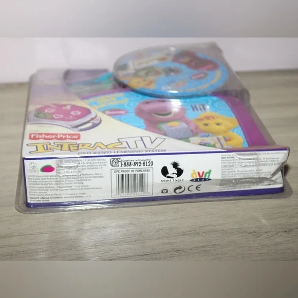 Fisher Price InteracTV DVD Learning System Barney Game NEW 2003 Rare Find - Picture 5 of 5